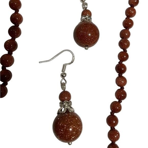 Natural Sunstone Necklace Earring Set NWT Black Friday sale! - Picture 4 of 11